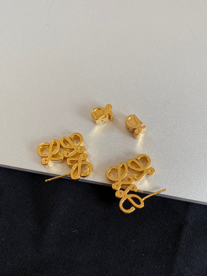 Loewe Anagram Hollow Out Earrings Necklace Bracelet Jewellery #nigo96349