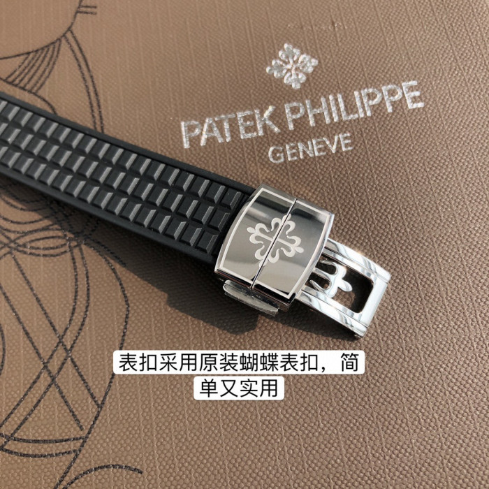 Patek Philippe Mechanical Watches With Diamonds On Silicone Straps Watch #nigo96352