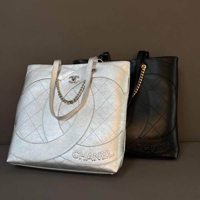 CHANEL NIGO Large Capacity Leather Handbag #nigo21246