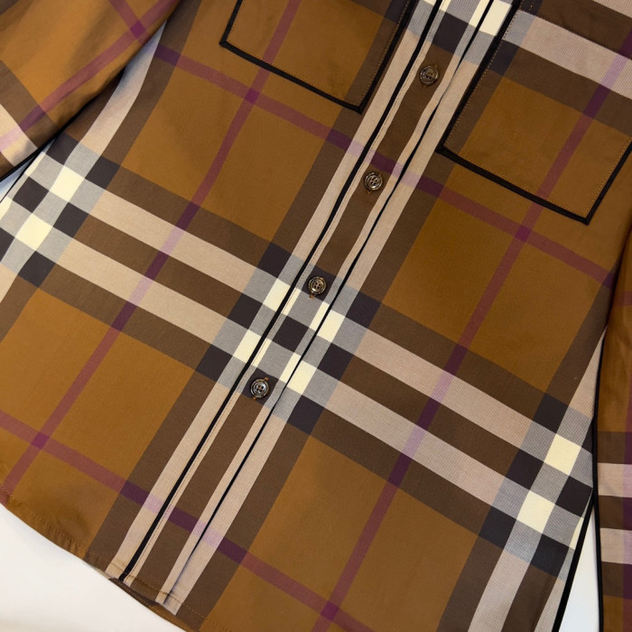 Burberry NIGO Checkered Long Sleeved Button Up Top #nigo57751