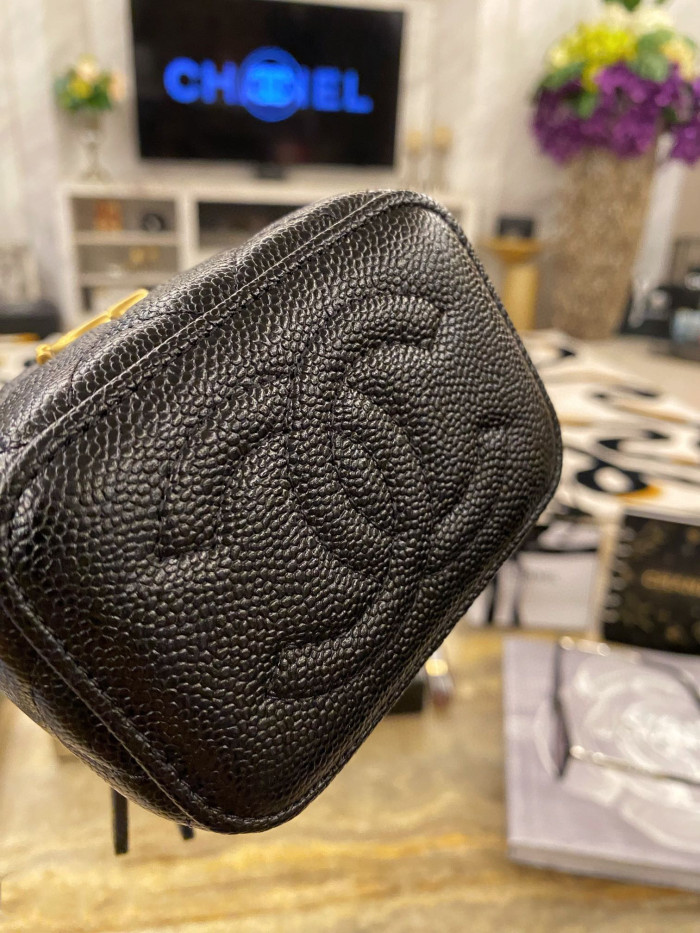 Chanel Leather Textured Small Square Chain Bag #nigo58112
