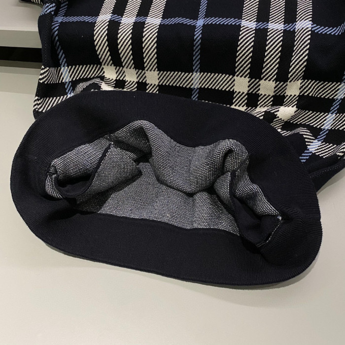 Burberry Check Cotton Jacquard Hoodie Plaid Sweatshirt Pullover #nigo96325