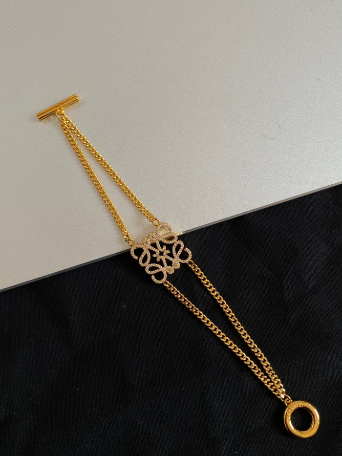 Loewe Anagram Hollow Out Earrings Necklace Bracelet Jewellery #nigo96349
