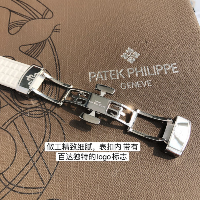 Patek Philippe Mechanical Watches With Diamonds On Silicone Straps Watch #nigo96352