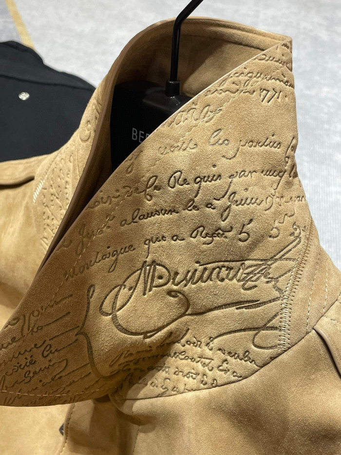 Berluti Men's Long Sleeve Leather Jacket Coat Ngvp #nigo6291
