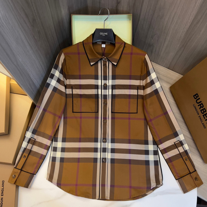 Burberry NIGO Checkered Long Sleeved Button Up Top #nigo57751