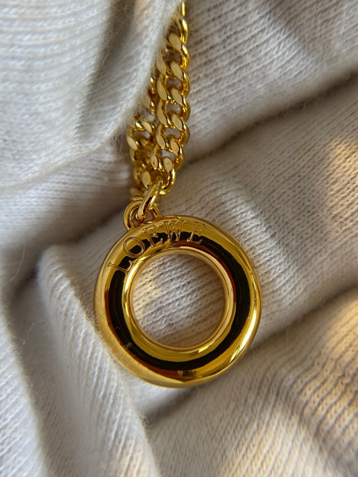 Loewe Anagram Hollow Out Earrings Necklace Bracelet Jewellery #nigo96349