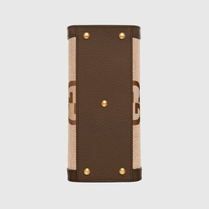 Gucci Diana Leather Printed Portable Bamboo Joint Bag #nigo53124