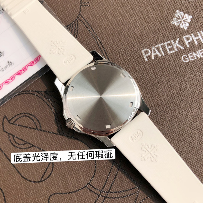 Patek Philippe Mechanical Watches With Diamonds On Silicone Straps Watch #nigo96352