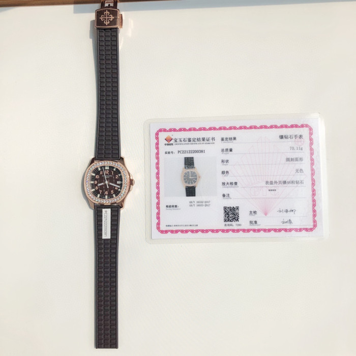 Patek Philippe Mechanical Watches With Diamonds On Silicone Straps Watch #nigo96352