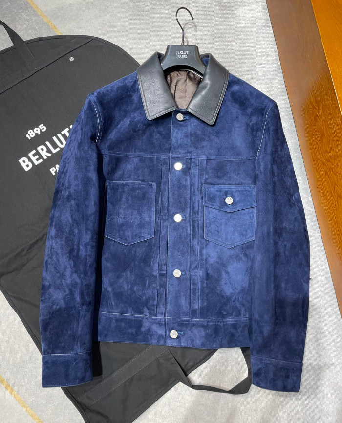 Berluti Suede Leather Jacket Ngvp #nigo6519