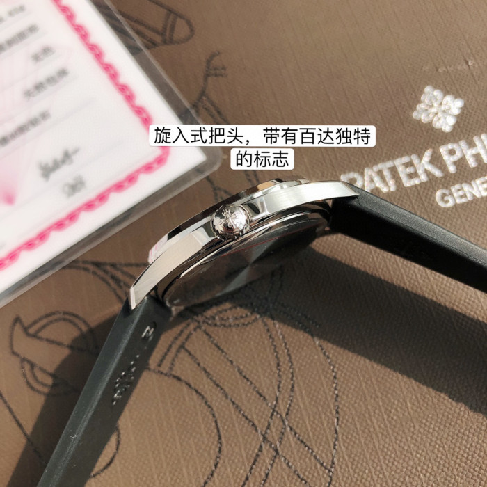 Patek Philippe Mechanical Watches With Diamonds On Silicone Straps Watch #nigo96352