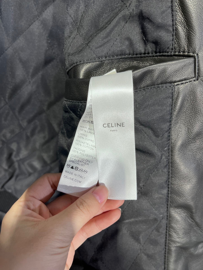 Celine Hooded Leather Jacket Coat #nigo94596