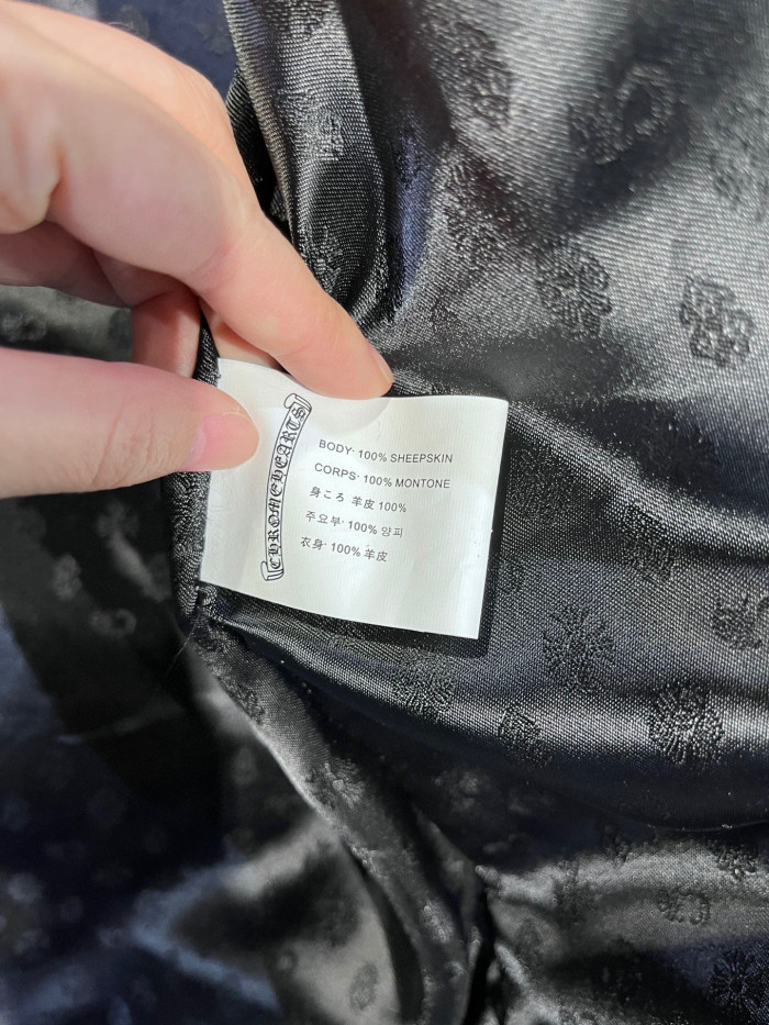 Chrome Hearts Leather Jacket Coat #nigo1188