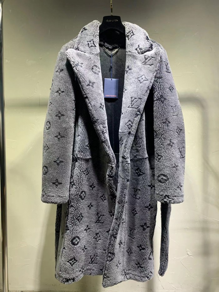 Louis Vuitton Lamb Wool Long Jacket Coat #nigo8463