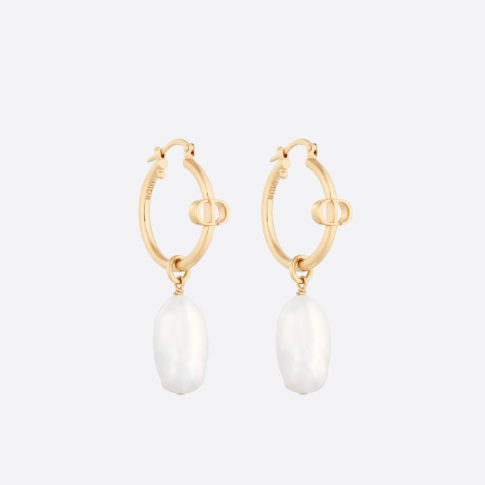 Dior Fashion Women's Pearl Stud Earrings Accessories Jewelry #nigo89568