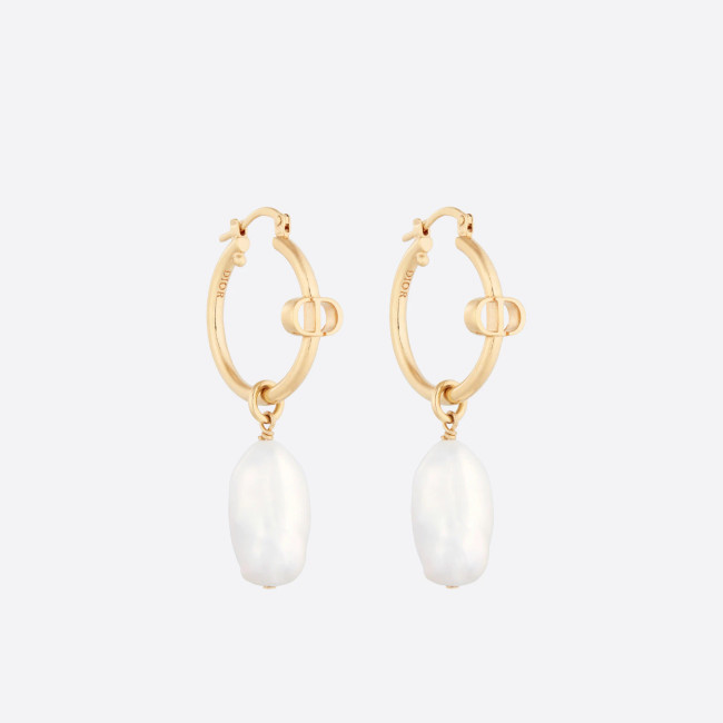 Dior Fashion Women's Pearl Stud Earrings Accessories Jewelry #nigo89568
