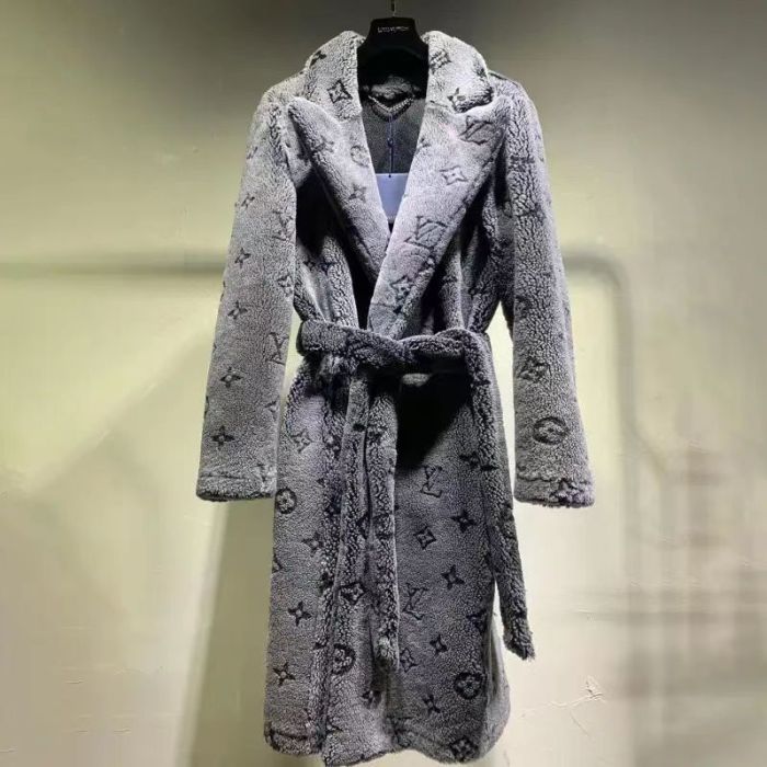 Louis Vuitton Lamb Wool Long Jacket Coat #nigo8463