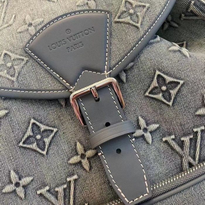 Louis Vuitton Printed Denim Backpack #nigo21254