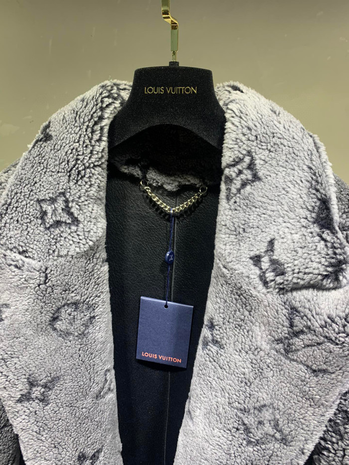 Louis Vuitton Lamb Wool Long Jacket Coat #nigo8463