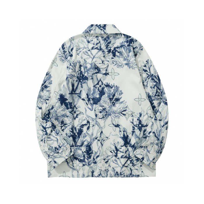 Louis Vuitton Coral Printed Long Sleeved Shirt #nigo94796