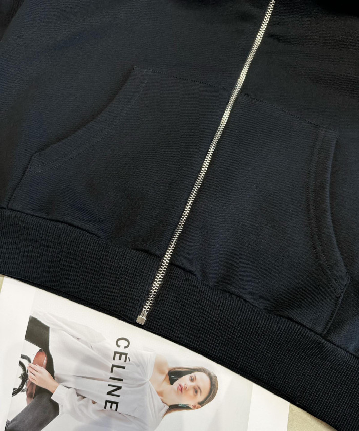Celine Spring And Autumn Cotton Hooded Zipper Coat Jacket #nigo94128