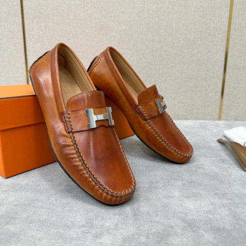 Hermes Flat Leather Fashionable Leather Shoes #nigo96373