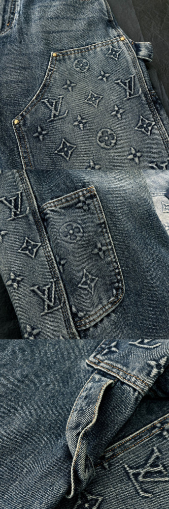 LouisVuitton Spring And Autumn Long Sleeved Denim Coat and Pants Set #nigo94515