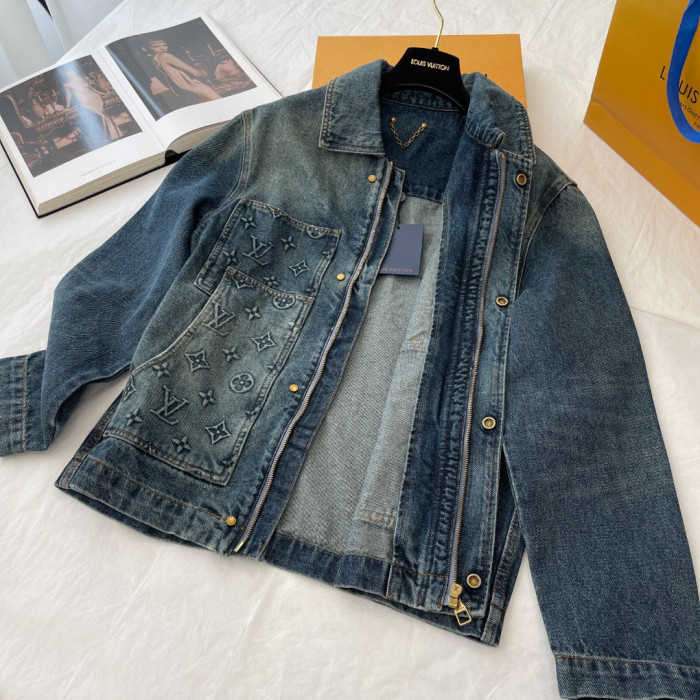LouisVuitton Spring And Autumn Long Sleeved Denim Coat and Pants Set #nigo94515