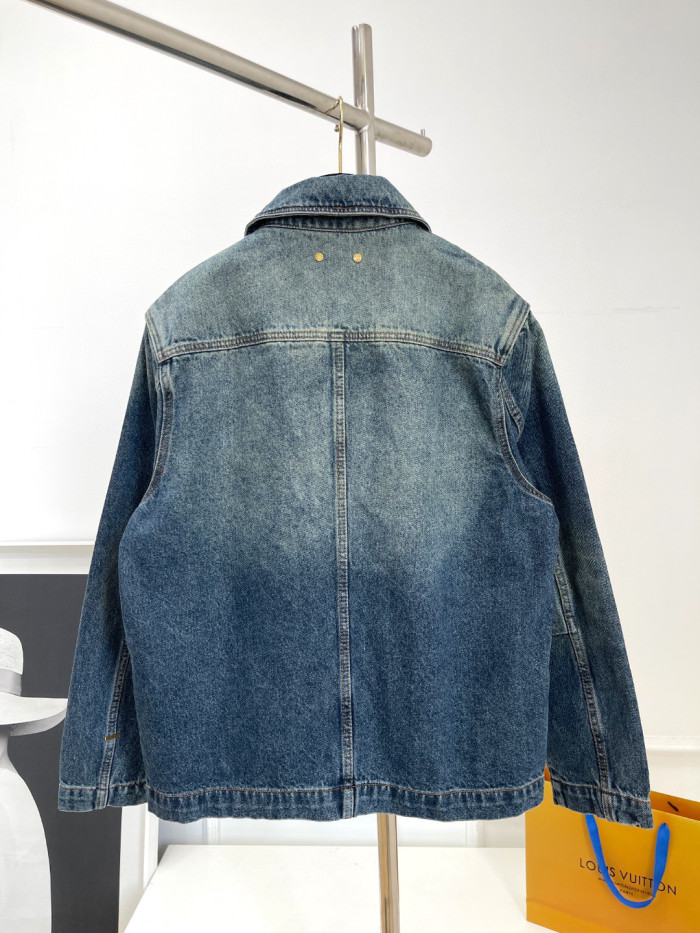 LouisVuitton Spring And Autumn Long Sleeved Denim Coat and Pants Set #nigo94515