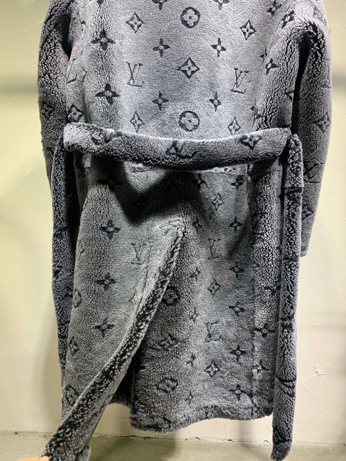 Louis Vuitton Lamb Wool Long Jacket Coat #nigo8463