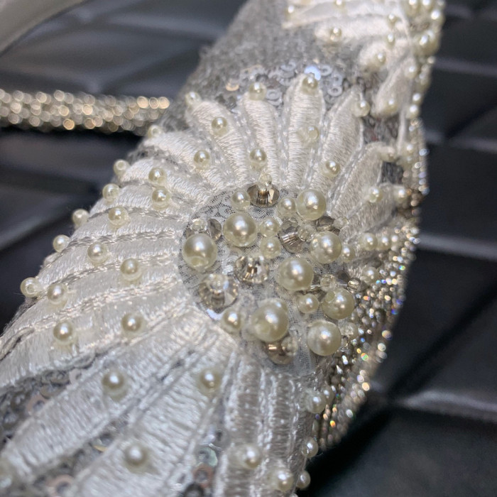 Valentino Embroidery Rhinestone Handbag Shoulder Bag #nigo57947
