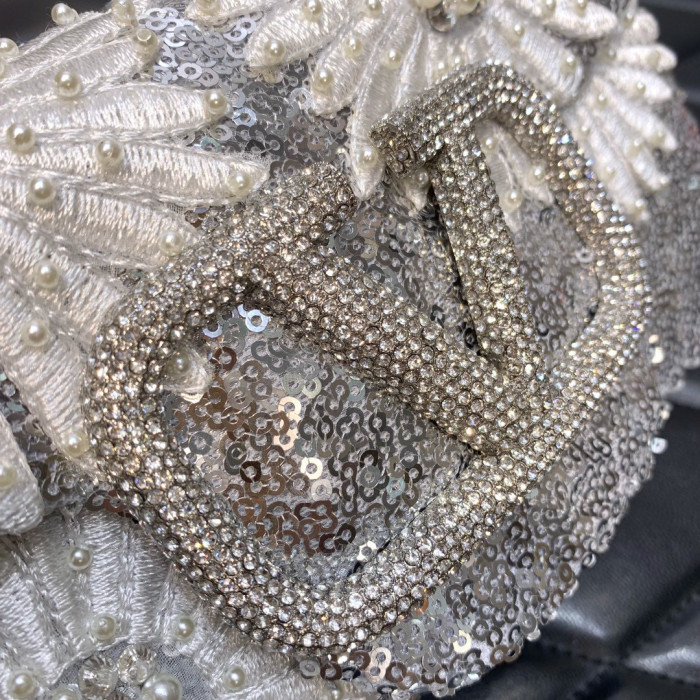 Valentino Embroidery Rhinestone Handbag Shoulder Bag #nigo57947