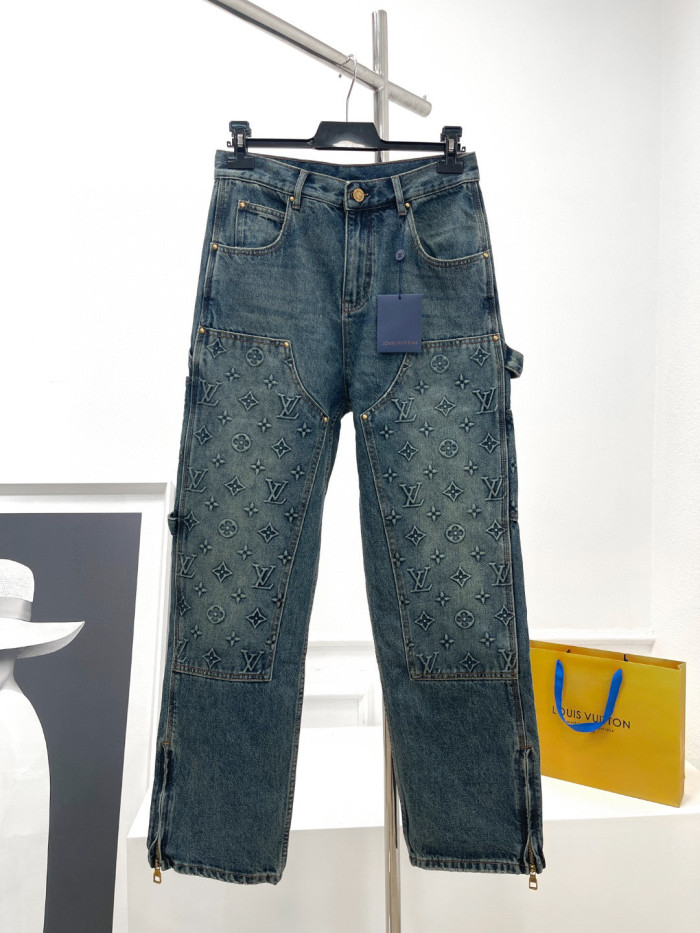 LouisVuitton Spring And Autumn Long Sleeved Denim Coat and Pants Set #nigo94515