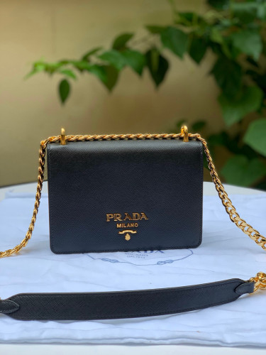 Prada Chain Leather Shoulder Bag #nigo94912