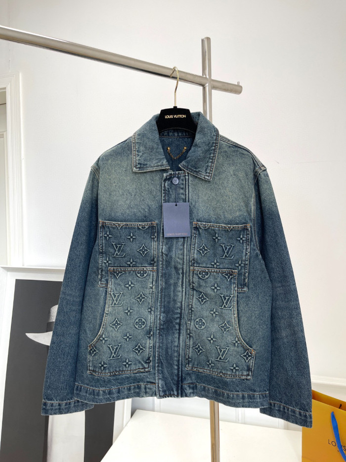 LouisVuitton Spring And Autumn Long Sleeved Denim Coat and Pants Set #nigo94515