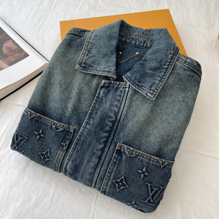 LouisVuitton Spring And Autumn Long Sleeved Denim Coat and Pants Set #nigo94515
