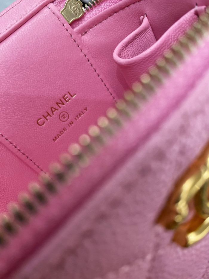 Chanel Leather Textured Small Square Chain Bag #nigo58112