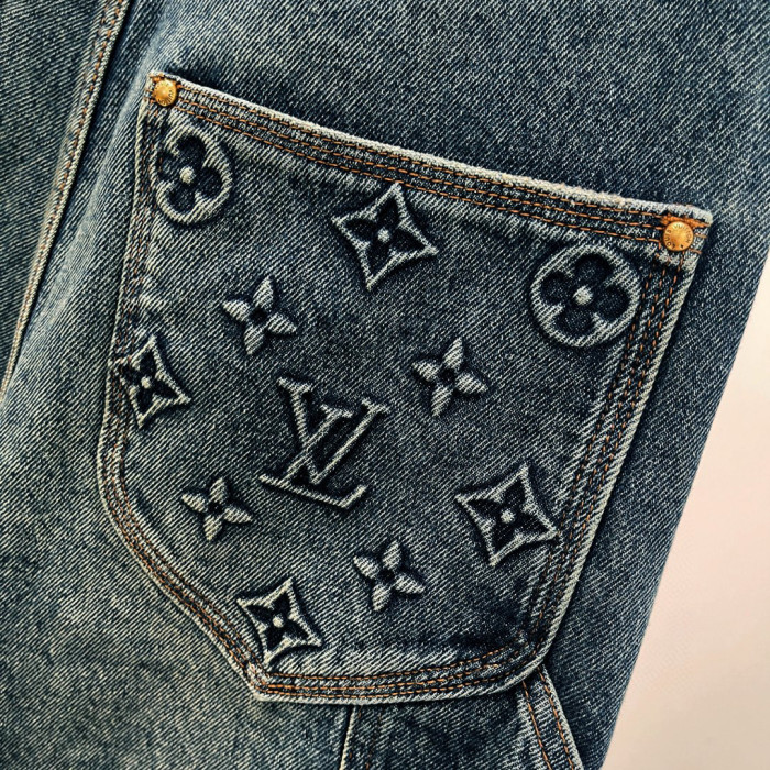 LouisVuitton Spring And Autumn Long Sleeved Denim Coat and Pants Set #nigo94515