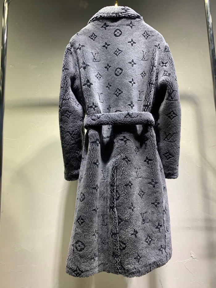 Louis Vuitton Lamb Wool Long Jacket Coat #nigo8463