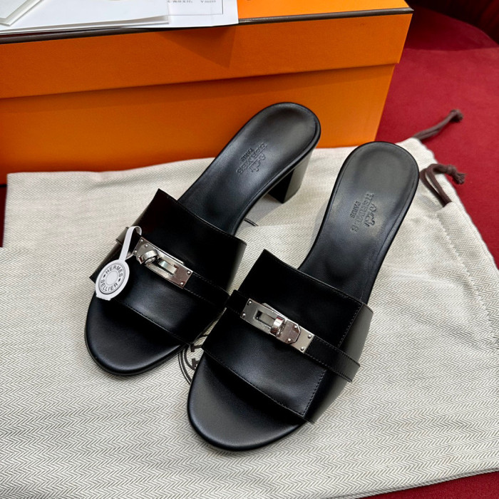 Hermès Gigi Summer High-heeled Sandals KELLY Flip Flops Shoes #nigo29155
