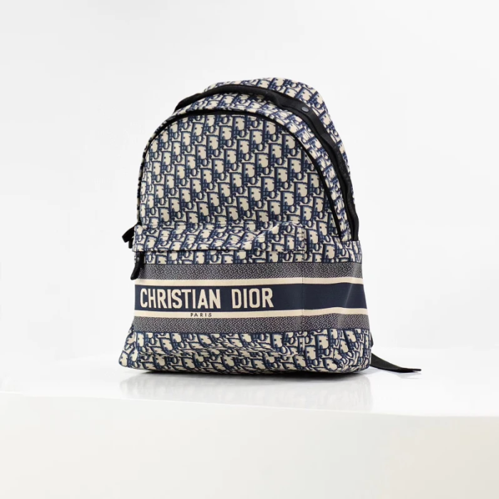 Dior Canvas Old Flower Full Print Backpack Casual Bags Bag #nigo52266