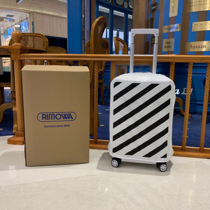 OFF-WHITE Transparent Trolley Case Suitcase Travel Bags Bag Shipping Box #nigo51887