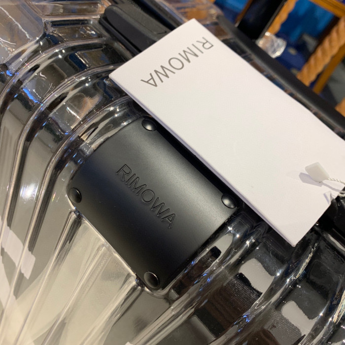 OFF-WHITE Transparent Trolley Case Suitcase Travel Bags Bag Shipping Box #nigo51887