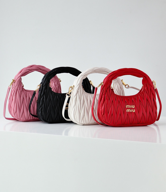 MiuMiu NIGO Pleated One Shoulder Handbag Bag Bags #nigo56962