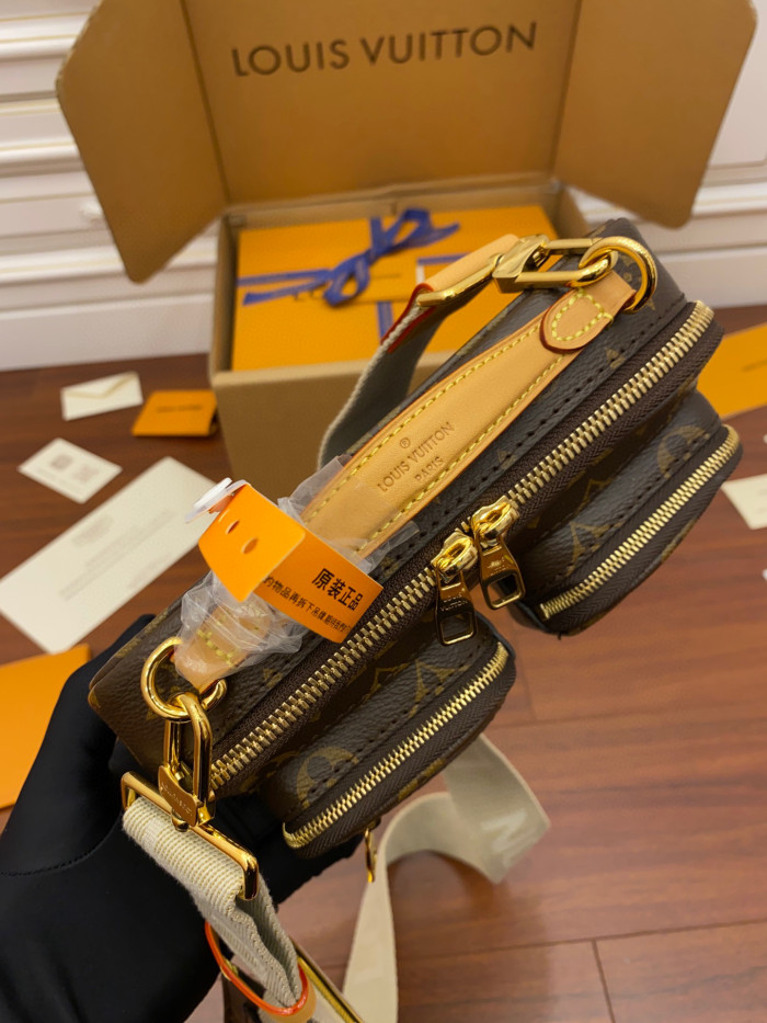 Louis Vuitton Multi-Bag Full Printed Old Flower Chest Leather Bags #nigo53177
