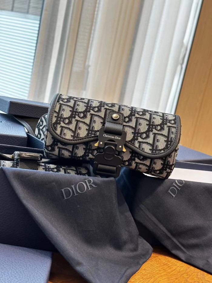 Dior Canvas Long Printed One Shoulder Crossbody Bag #nigo94413