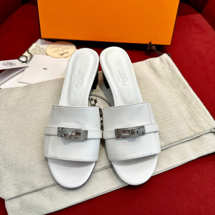 Hermès Gigi Summer High-heeled Sandals KELLY Flip Flops Shoes #nigo29155