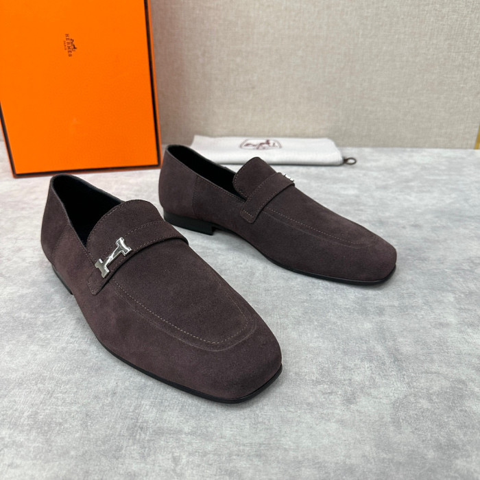 Hermès Men's Leather Loafers Shoes #nigo94898