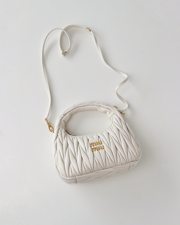 MiuMiu NIGO Pleated One Shoulder Handbag Bag Bags #nigo56962